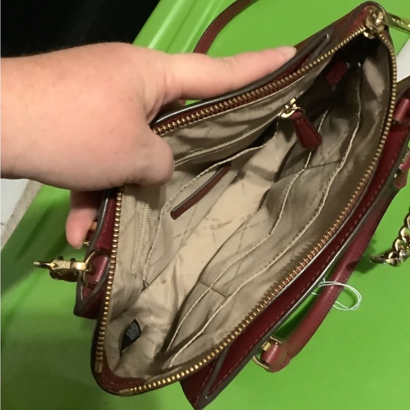 Burgundy Michael Kors Purse - Picture 7 of 7